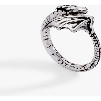 Alex And Ani House Of The Dragon Syrax Bypass Ring In Silver