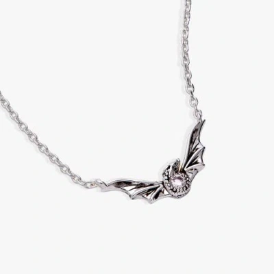 Alex And Ani House Of The Dragon Syrax Necklace In Silver