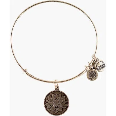 Alex And Ani 'lotus Peace Petals' Expandable Wire Bangle