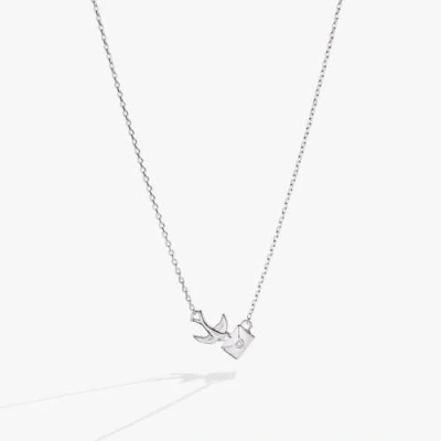 Alex And Ani Love Letter Inline Necklace In Metallic