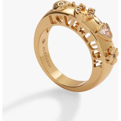 Alex And Ani Love Luck Ring In Gold