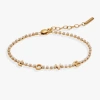 Alex And Ani Love Tennis Bracelet In Gold