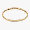 Alex And Ani Lucky Clover Tennis Bracelet In Gold