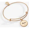 Alex And Ani Mamá Charm Bangle Bracelet In Gold