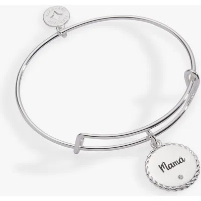 Alex And Ani Mamá Charm Bangle Bracelet In Metallic