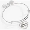 Alex And Ani 'mama Needs Coffee' Mug Charm Bangle In Silver