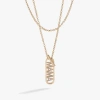 Alex And Ani Mama Pave Toggle Necklace In Gold