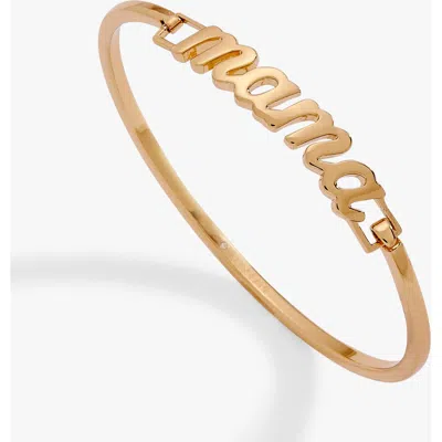 Alex And Ani 'mama' Tension Cuff Bracelet In Gold
