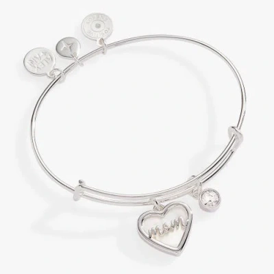 Alex And Ani Mom Bangle Bracelet In Silver