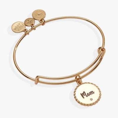 Alex And Ani Mom Charm Bangle Bracelet In Gold