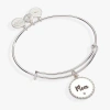 Alex And Ani Mom Charm Bangle Bracelet In Silver