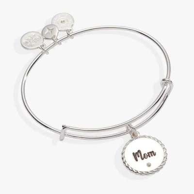 Alex And Ani Mom Charm Bangle Bracelet In Silver