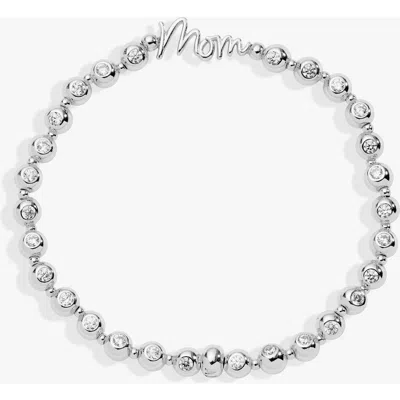 Alex And Ani Mom Elongated Crystal Stretch Bracelet In Orange