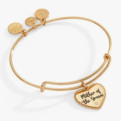 Alex And Ani Mother Of The Groom Heart Bangle In Gold