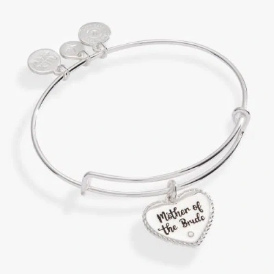 Alex And Ani Mother Of The Groom Heart Bangle In Silver