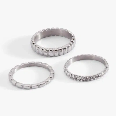 Alex And Ani Multi Textured Stacking Ring Set Of 3 In Orange