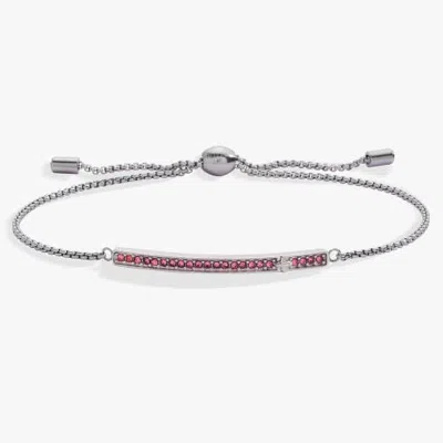 Alex And Ani October Everyday Birthstone Pave Bolo Bracelet In Metallic