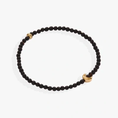 Alex And Ani Onyx Moon Mini Stretch Bracelet