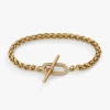 Alex And Ani Pave Toggle Chain Bracelet In Gold