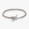Alex And Ani Pave Toggle Chain Bracelet In Silver