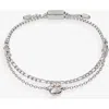 Alex And Ani Paw Stranded Bracelet Set In Silver
