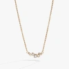 Alex And Ani Pear And Crystal Inline Necklace In Pearl
