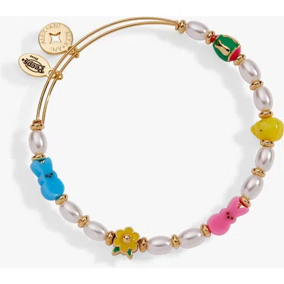 Alex And Ani Peeps Chick And Bunny Beaded Bangle In Multi