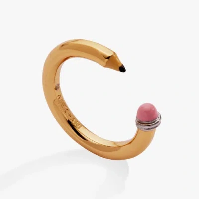 Alex And Ani Pencil Ring In Gold