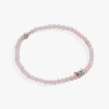 Alex And Ani Rose Quartz Butterfly Mini Stretch Bracelet