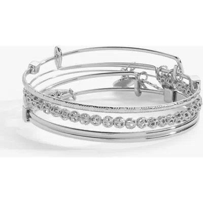 Alex And Ani Set Of 3 Delicate Bangle Bracelets