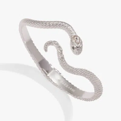Alex And Ani Snake Bypass Cuff In Metallic