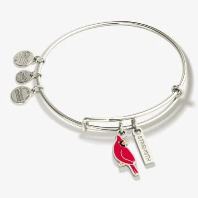 Alex And Ani 'strength' Cardinal Duo Charm Bangle Bracelet In Metallic
