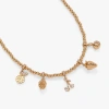 Alex And Ani Summer Fruits Charm Necklace In Gold