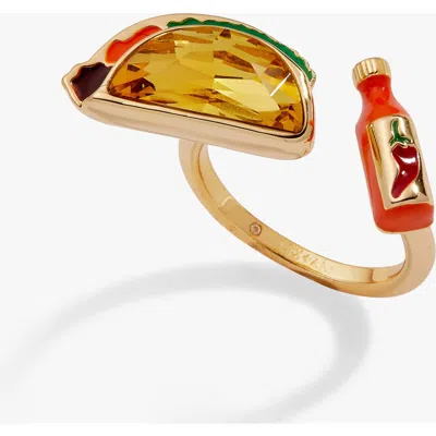 Alex And Ani Taco Open Ring In Gold