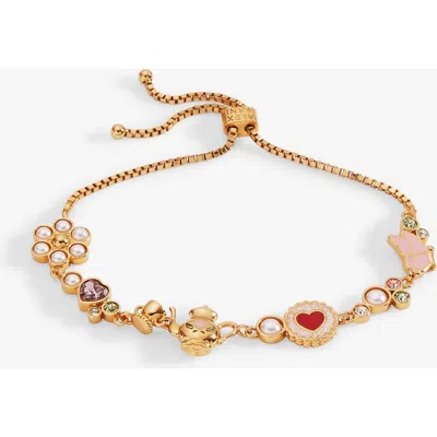 Alex And Ani Tea Party Bolo Bracelet In Gold
