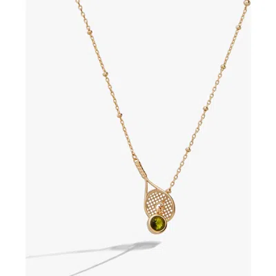 Alex And Ani Tennis Racket Y-necklace In Gold