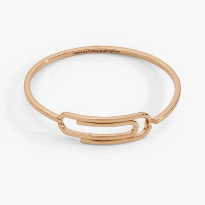 Alex And Ani Thanks For Holding Us All Together' Paperclip Tension Bangle In Gold