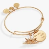 Alex And Ani The Sun Will Rise Duo Charm Bangle Bracelet In Gold