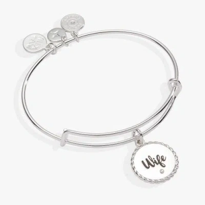 Alex And Ani Wife Charm Bangle Bracelet In Metallic