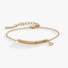Alex And Ani You Are Worthy Inline Bracelet In Gold
