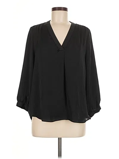 Pre-owned Alex & Lili 3/4 Sleeve Blouse In Black