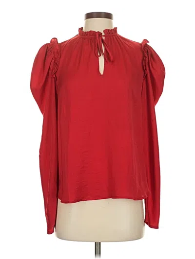 Pre-owned Alex & Lili 3/4 Sleeve Blouse In Red