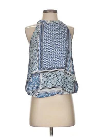 Pre-owned Alex & Lili Sleeveless Blouse In Blue