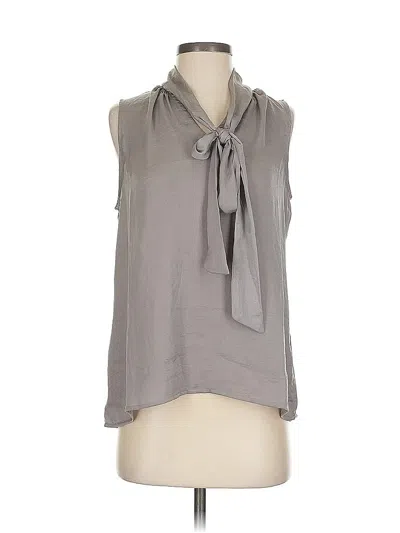 Pre-owned Alex & Lili Sleeveless Blouse In Gray