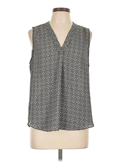 Pre-owned Alex & Lili Sleeveless Blouse In Gray