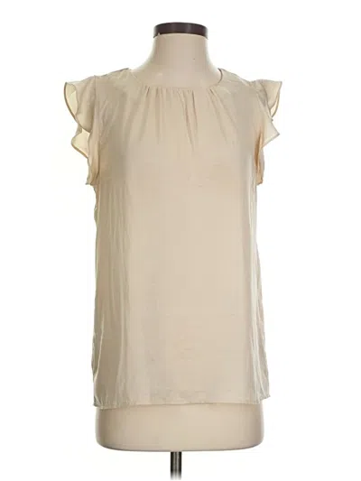 Pre-owned Alex & Lili Sleeveless Blouse In Ivory