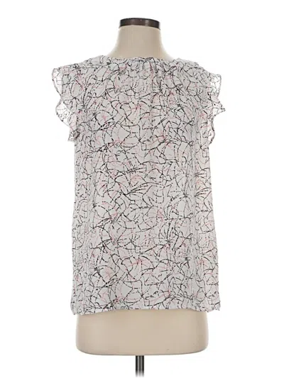 Pre-owned Alex & Lili Sleeveless Blouse In Silver