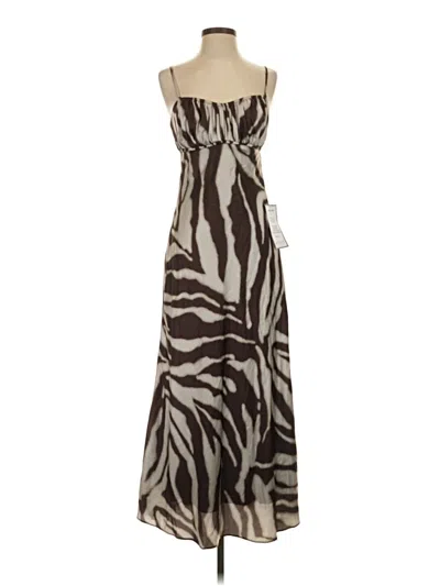Pre-owned Alex & Sophia Casual Dress In Brown