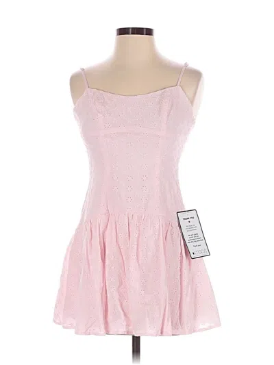 Alex & Sophia Casual Dress In Pink