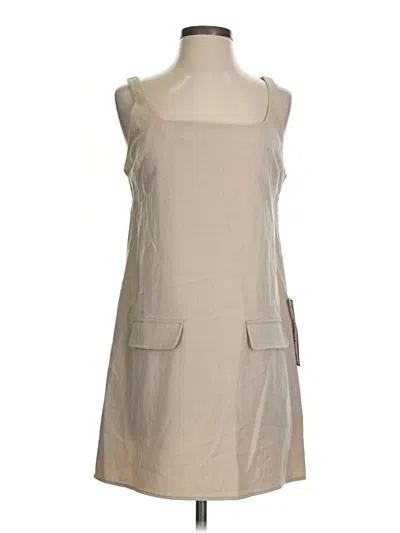 Pre-owned Alex & Sophia Casual Dress In Tan